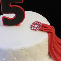 Irish dance anniversary cake