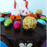 EASTER CHOCOLATE CHICKEN CAKE