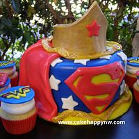 Superhero Cake & Cupcakes