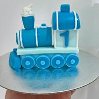 Train Christening/Birthday Cake