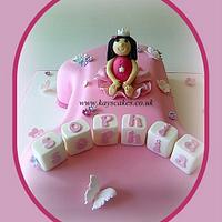 Pink Number One Fairy Princess Cake