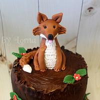 Woodland Birthday Cake 