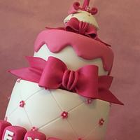 Girls 1st Birthday Cake
