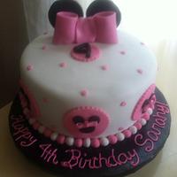 Minnie Mouse 4th Birthday Cake