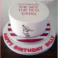 Football 40th Birthday Cake