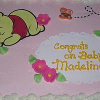 Winnie the Pooh Baby Shower cake