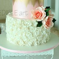 "Dew Drops"- Wedding Cake