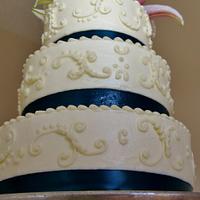 Lily Buttercream wedding cake