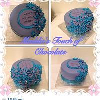 Purple n blue cake