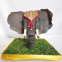 Anti- gravity Elephant cake- Sri Lanka Collaboration