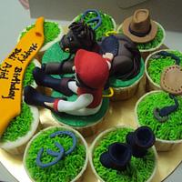 Jockey Theme Cupcakes