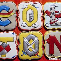 Knight and Dragon Birthday Cookie Set