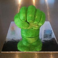 Hulk Fist - RKT & Modelling Chocolate progress pictures