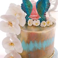 Oceanside Wedding Cake