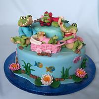 Crocodile family - Decorated Cake by Zuzana Bezakova - CakesDecor