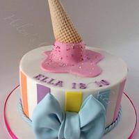 Girly Ice Cream Cake
