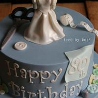 80th Sewing Cake