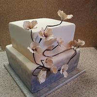 Minimal flower cake