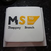 MS Society anniversary cake