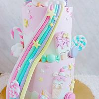 Unicorn dream cake