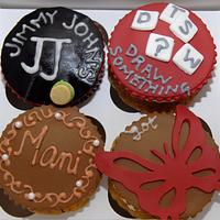 Customized birthday cupcakes