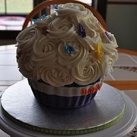 Fun 1st Birthday Giant cupcake!