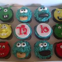 Monster cupcakes. 
