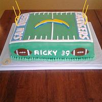 San Diego Chargers Cake