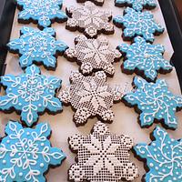 Snowflake cookies 