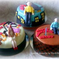 Triple celebration cakes