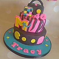 80s theame cake 
