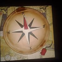 Antique Compass Cake