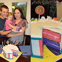 Sweet Surprise Gender Reveal Cake!