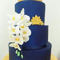 Sapphire wedding cake