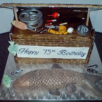 Fishing Creel cake