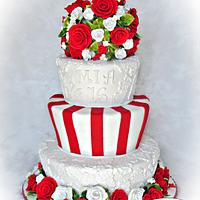 Sweet Sixteen in Red and White