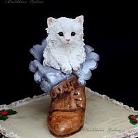 Vintage...The cat in the old woman's Shoe