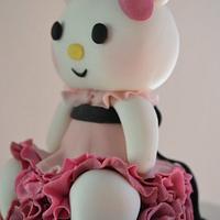 Spotty Hello Kitty Cake