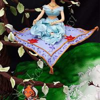 Cake for our little Princess: Pincesses Ariel, Jasmine & Elsa and friends Olaf, Flounder & Rajah