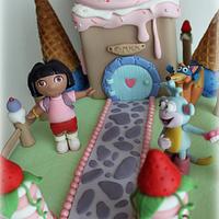Dora the explorer Cake 