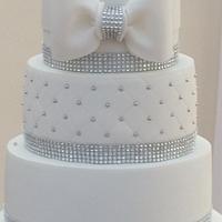 Wedding cake fit for a snow queen