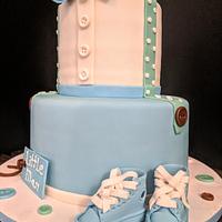 Baby boy 1st birthday cake