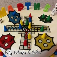 Ludo game cake for Marty