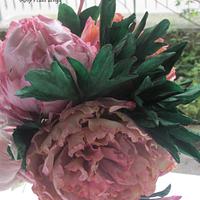 marriage  peonie bouquet