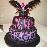Burlesque 21st Birthday Cake