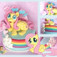 Fluttershy cake topper (My Little Pony)