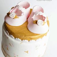 Pink & Gold Baby Shoes 1st Birthday 