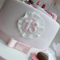 Pink Clinique Make-Up Cake