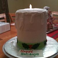 Christmas Candle cake 