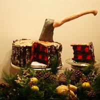 A Lumberjack's Christmas Cake